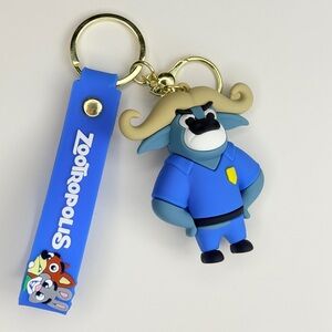 Zootropolis Keychain with Blue Strap
